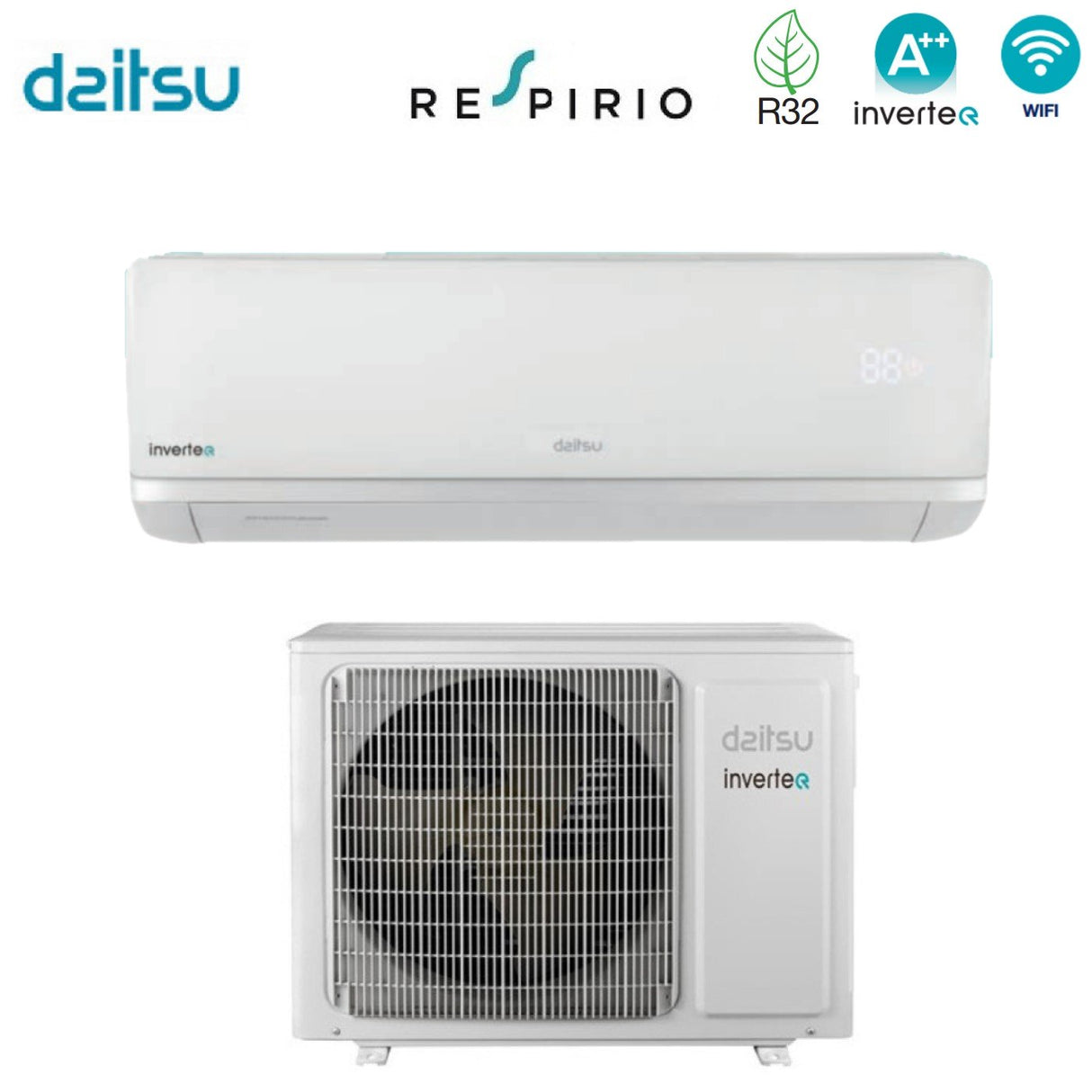 daitsu climatizzatore condizionatore daitsu air inverter 21000 btu asd21ki dc r 32 wi fi optional a ean 8059657005601