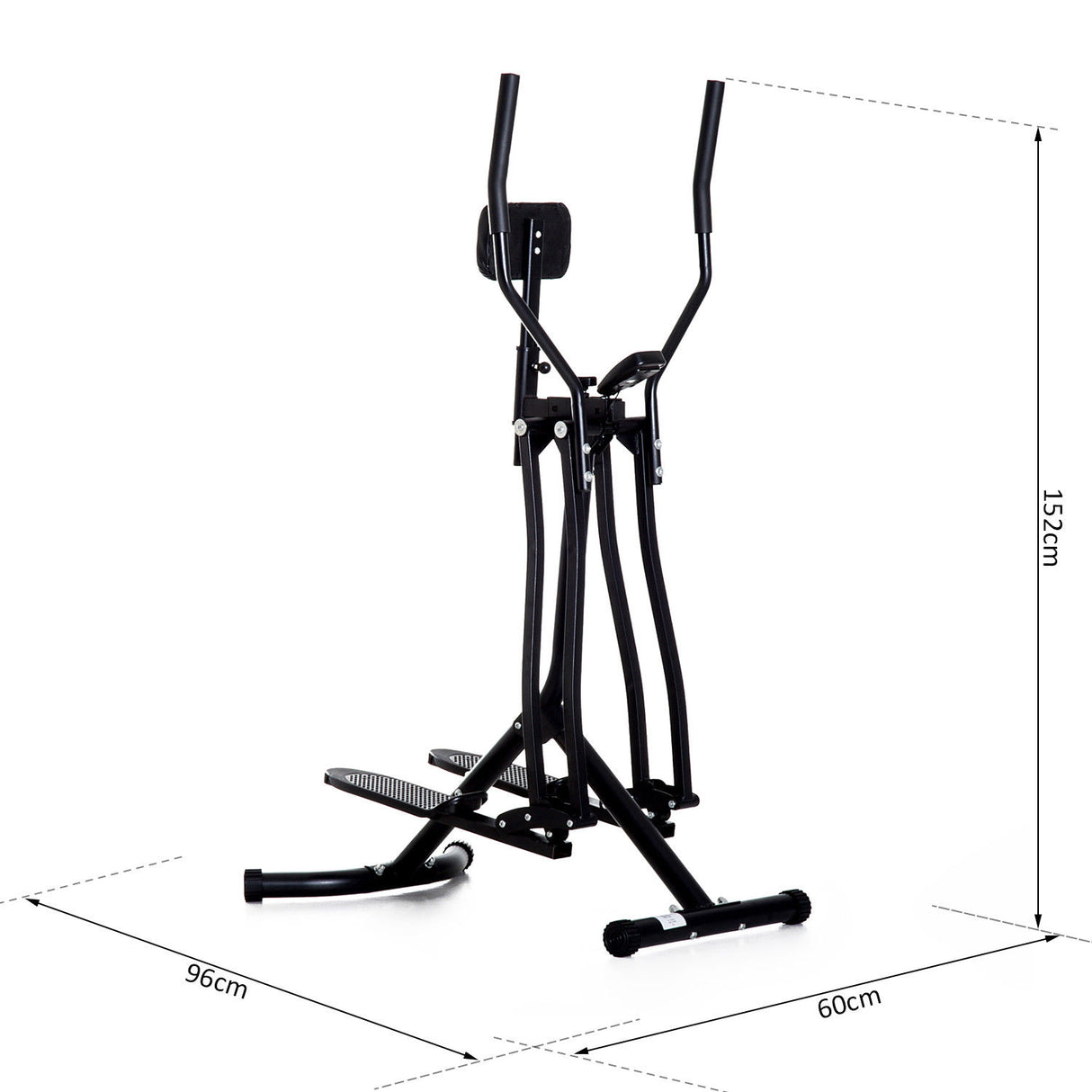 easycomfort easycomfort air walker cross trainer per fitness allenamento a casa con display nero ean 8055776911687