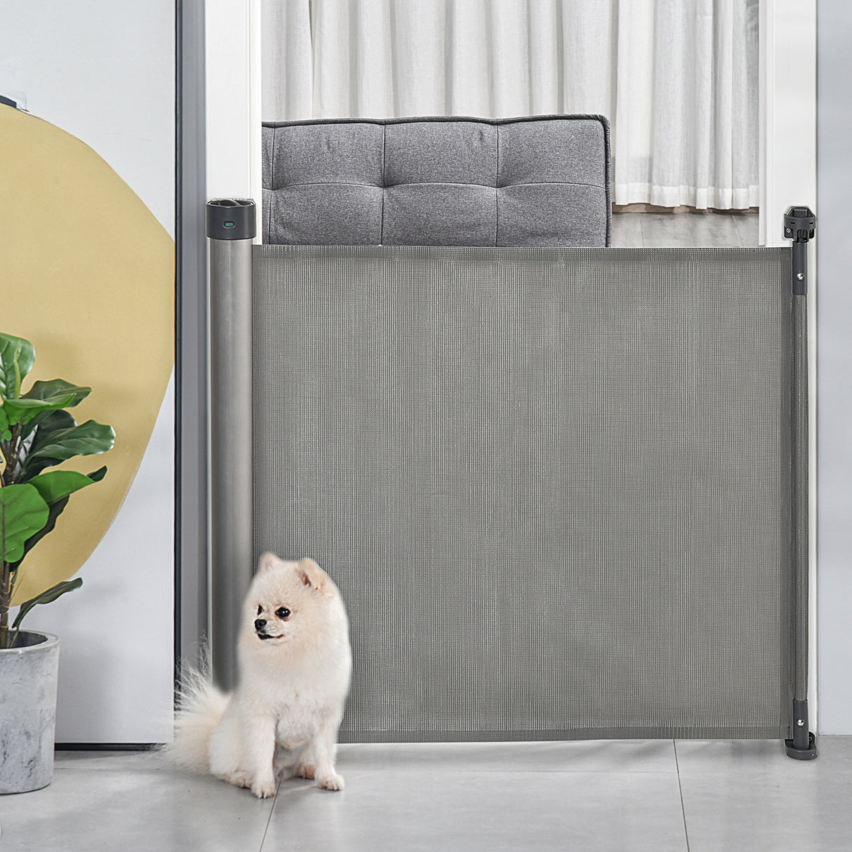 easycomfort easycomfort barriera di sicurezza per cani estensibile fino 140cm per porte e scale