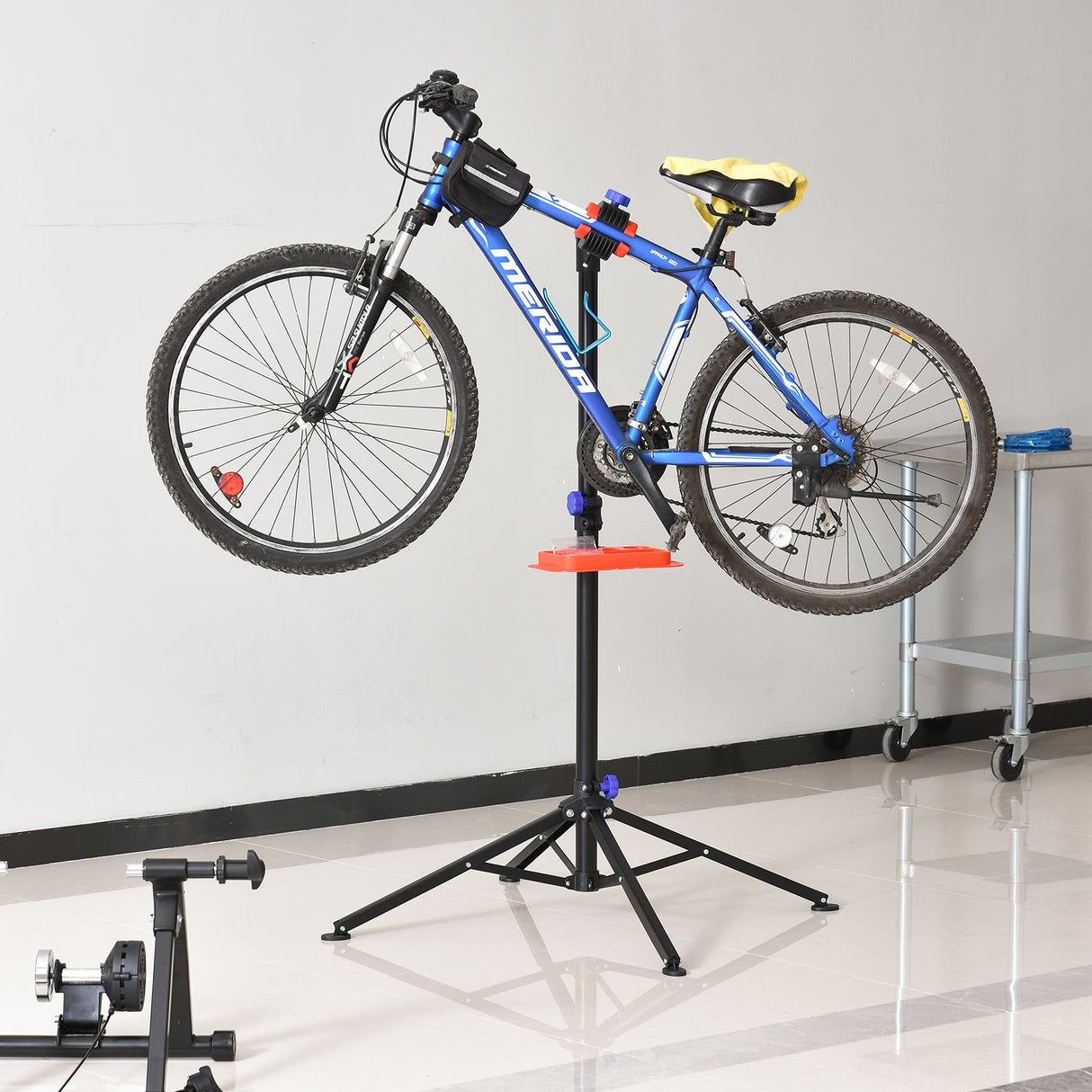 easycomfort easycomfort cavalletto manutenzione bici morsetto 360 e vassoio portautensili nero ean 8054111849173