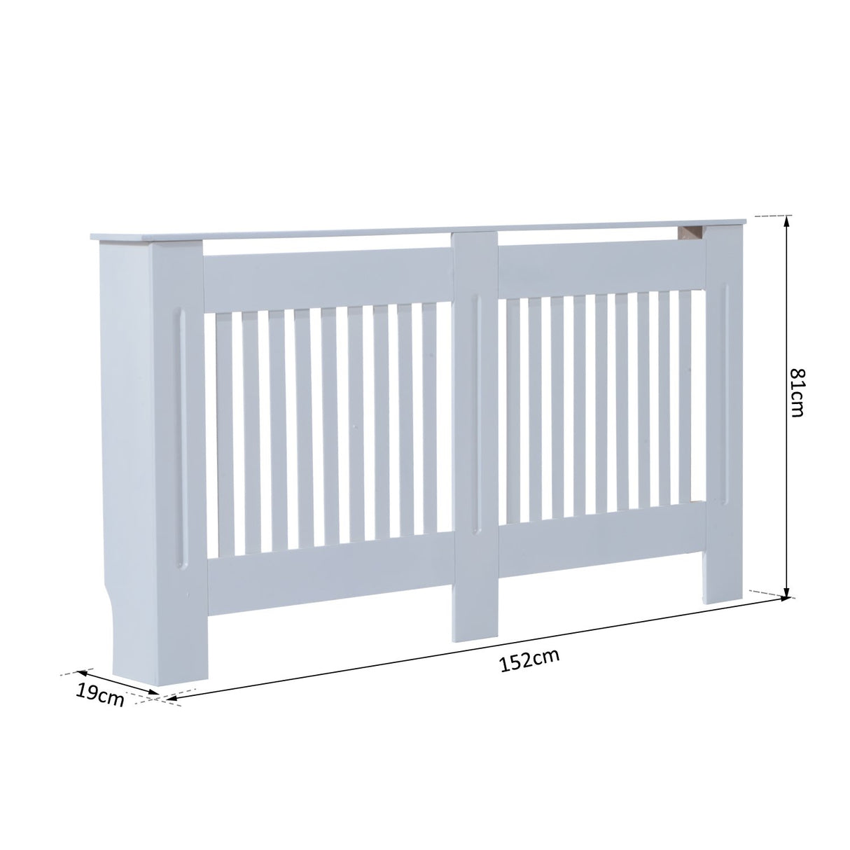 easycomfort easycomfort copritermosifone in legno mdf bianco 152x19x81cm ean 8054111847872