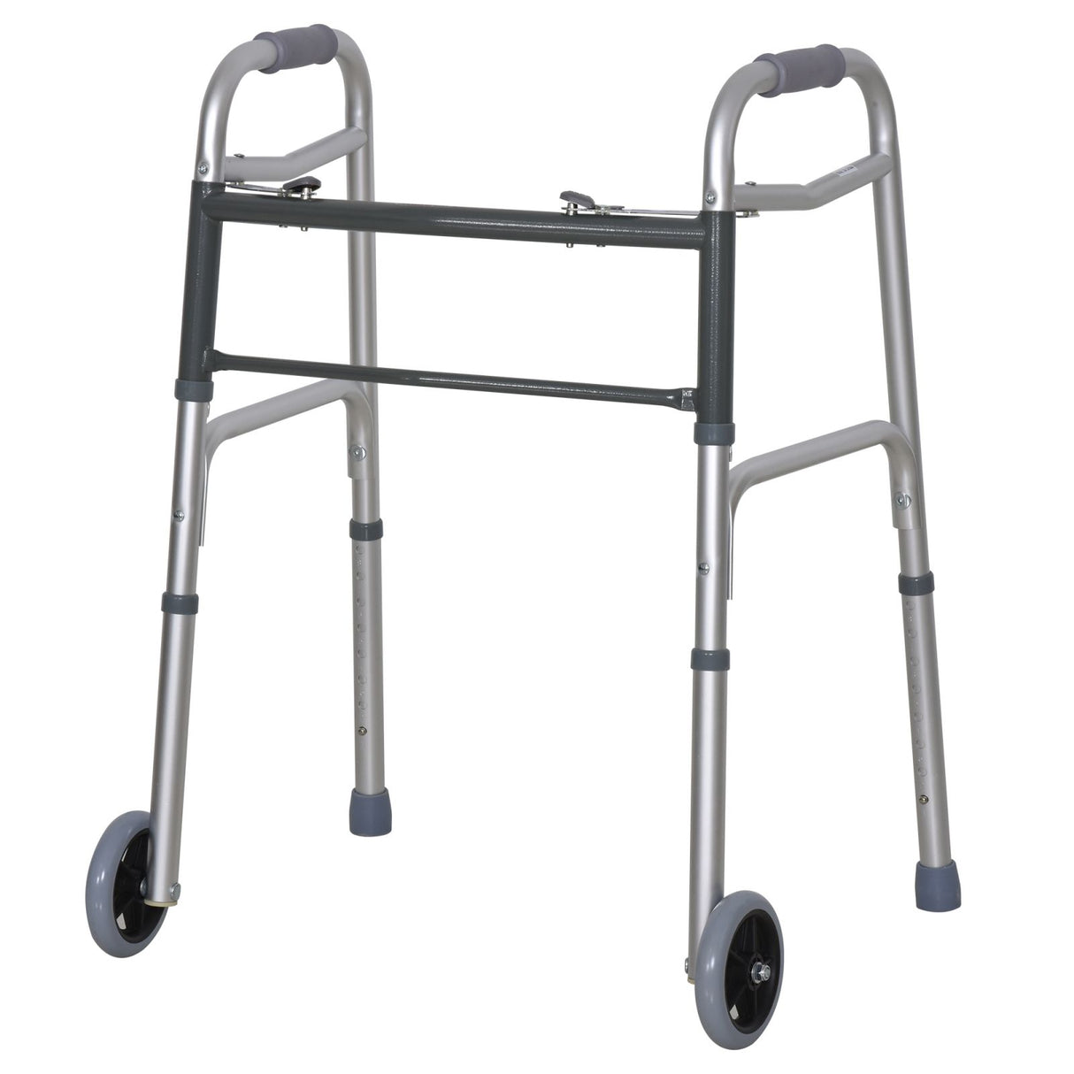 easycomfort easycomfort deambulatore pieghevole e ultraleggero in alluminio con 2 ruote e altezza regolabile 77 95 cm ean 8054144136400