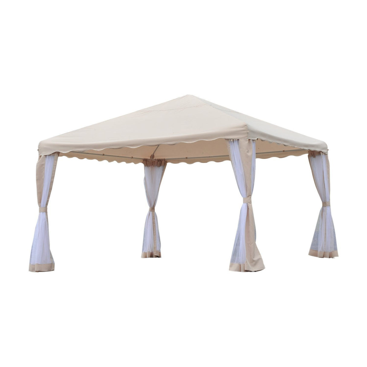 easycomfort easycomfort gazebo da giardino in poliestere beige 3 65x3 65m ean 8055776913612