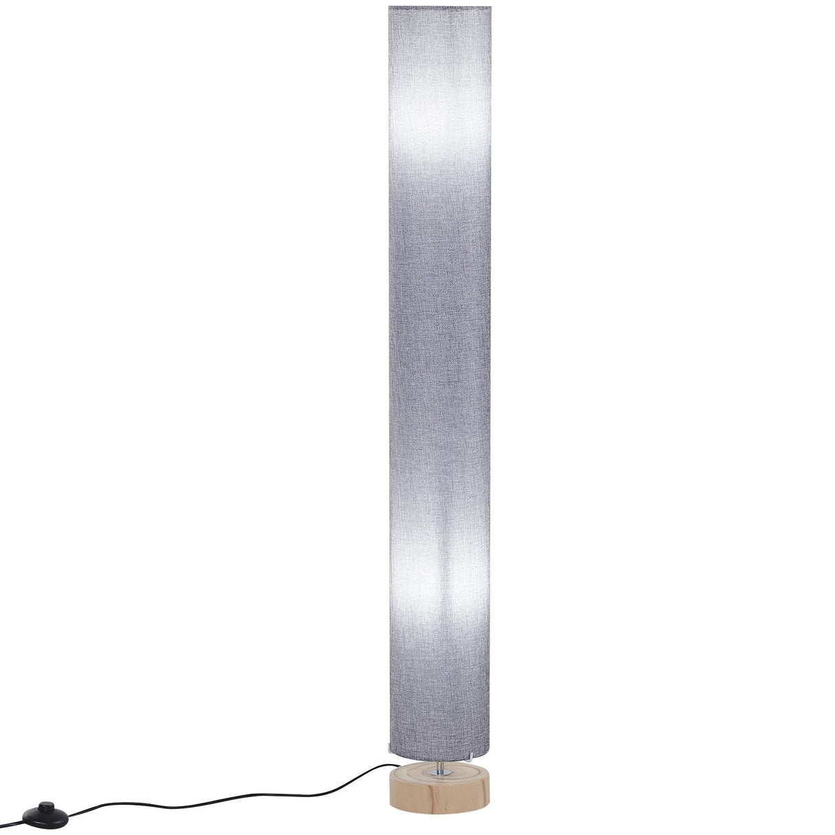 easycomfort easycomfort lampada da terra a stelo piantana per salotto con paralume di stoffa 15x15x120cm ean 8054144130156