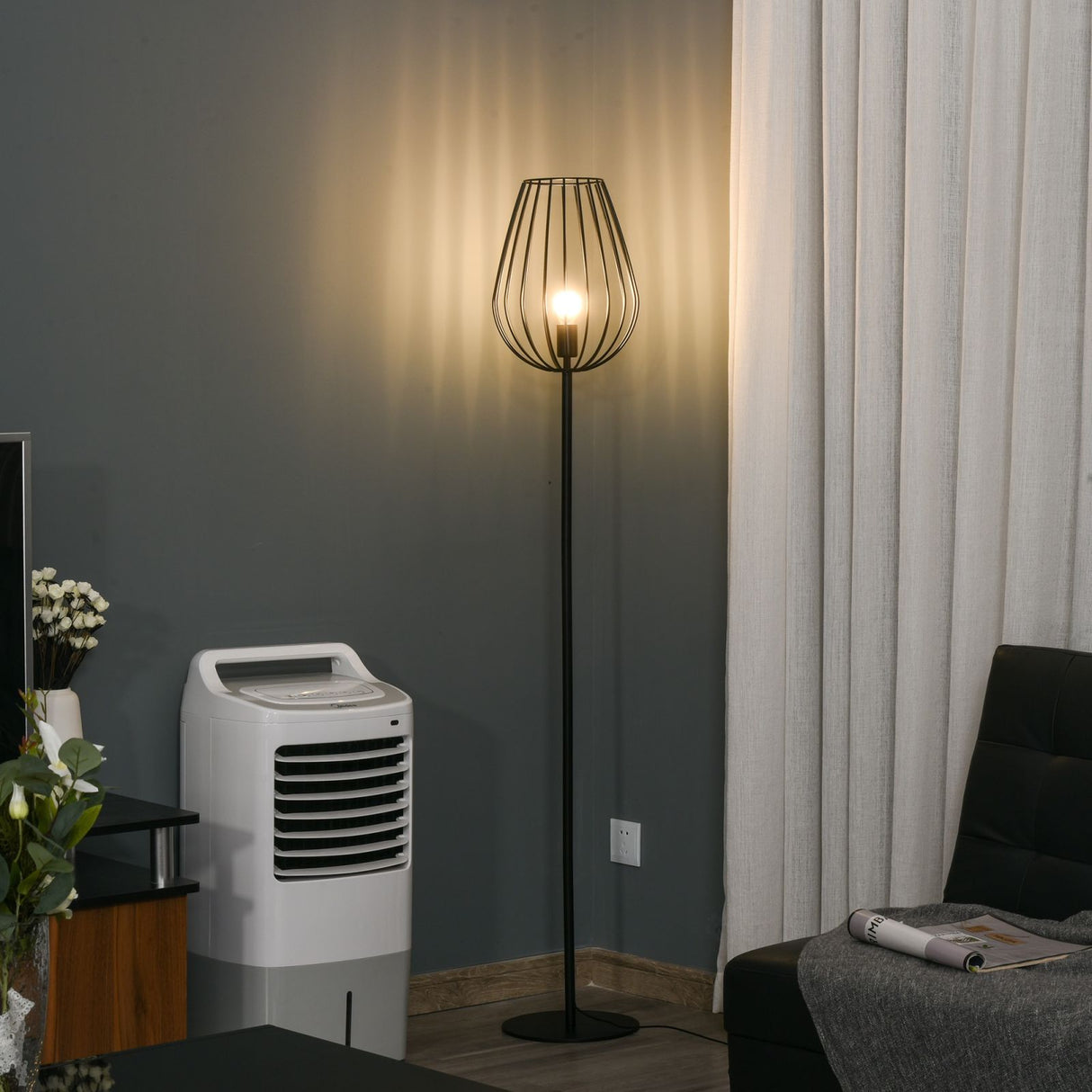 easycomfort easycomfort lampada da terra design industriale paralume in metallo casa e ufficio ean 8054111845564