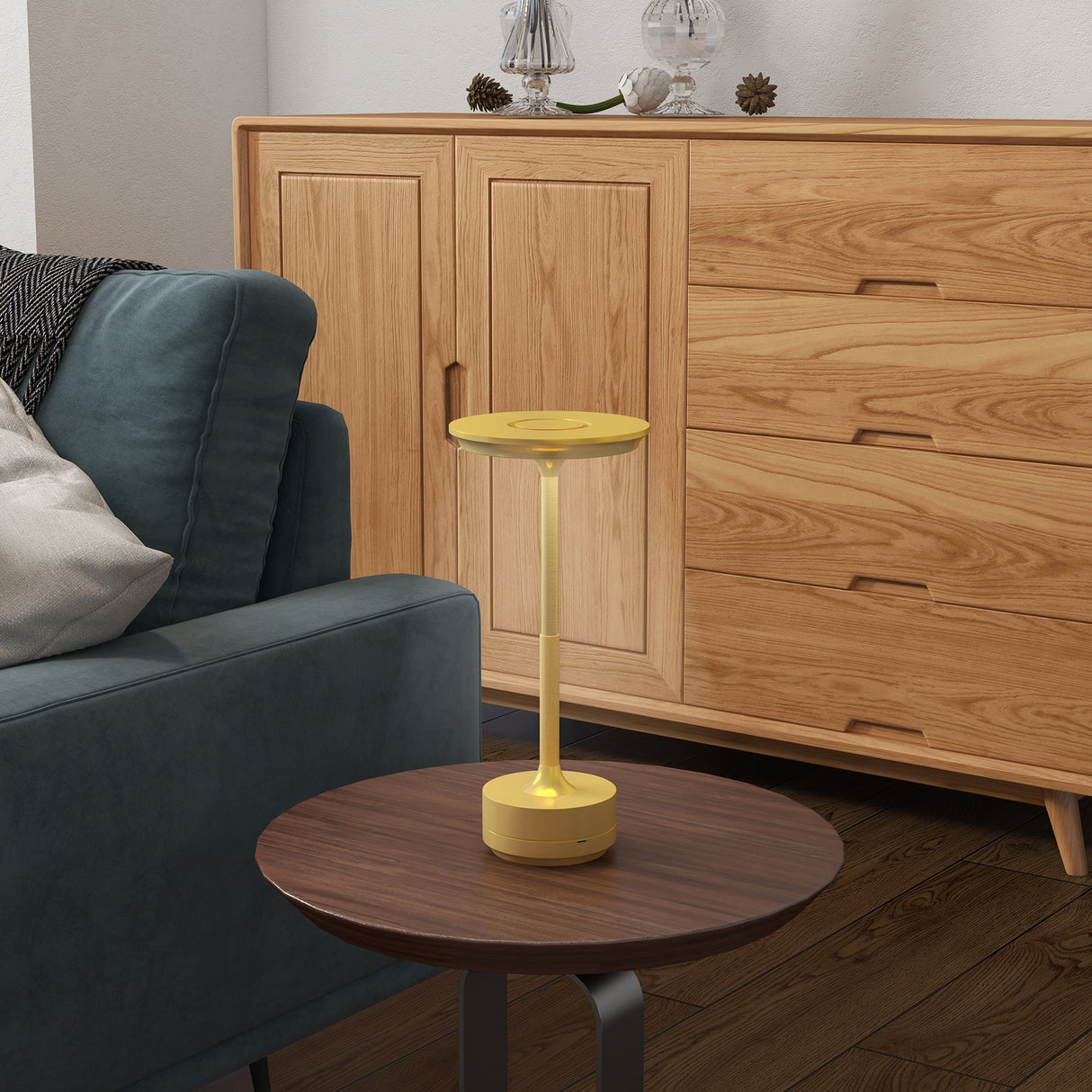 easycomfort easycomfort lampada senza filo touch luce led 3 tonalita e batteria ricaricabile 13x28 5cm oro