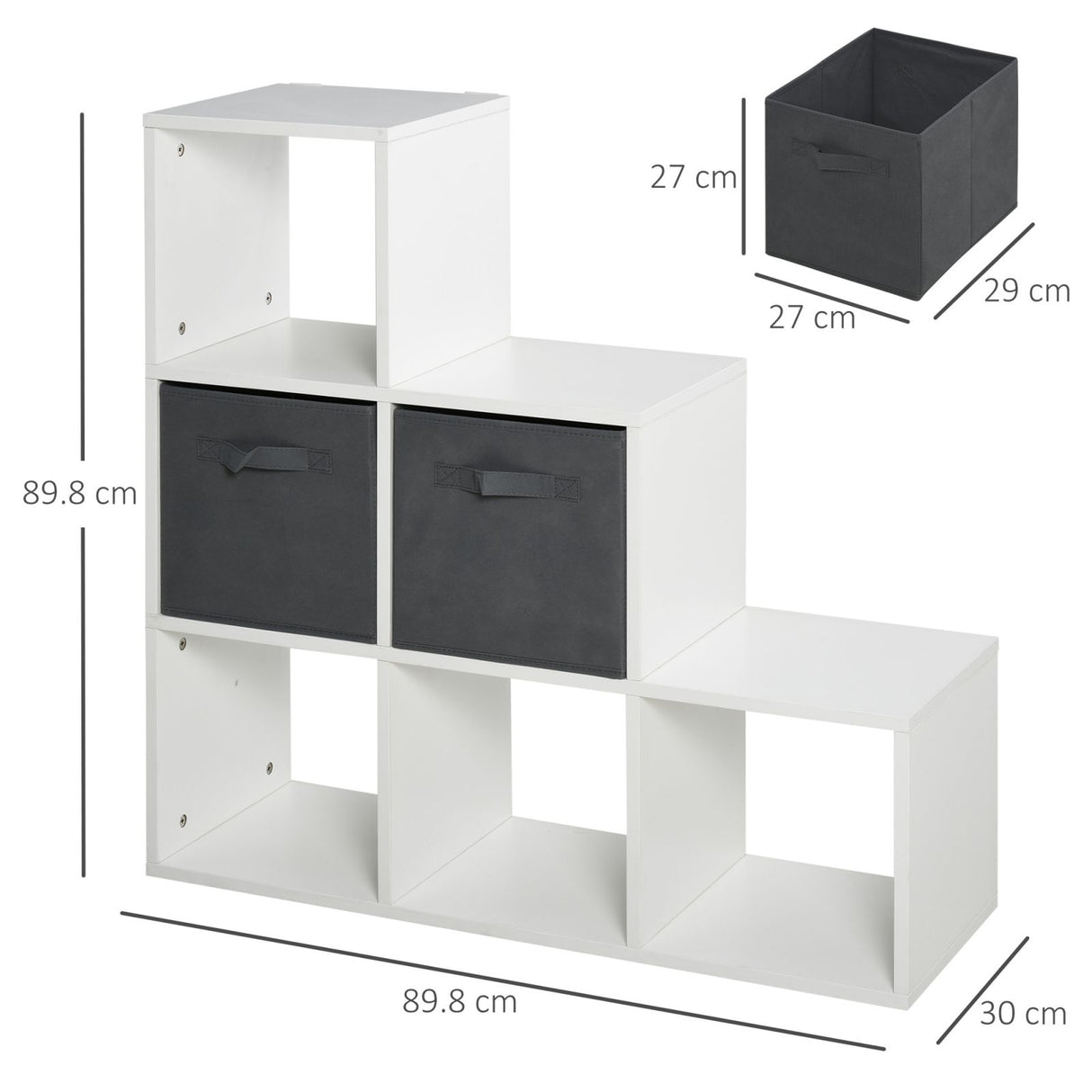 easycomfort easycomfort mobile libreria a 6 cubi con 2 cassetti arredamento ufficio e salotto ean 8054111844796