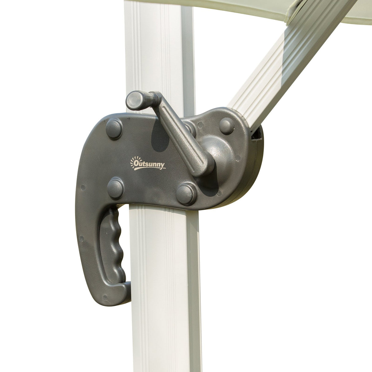 easycomfort easycomfort ombrellone a sbalzo 3 x 3m con struttura in alluminio per giardino bianco ean 8055776916101