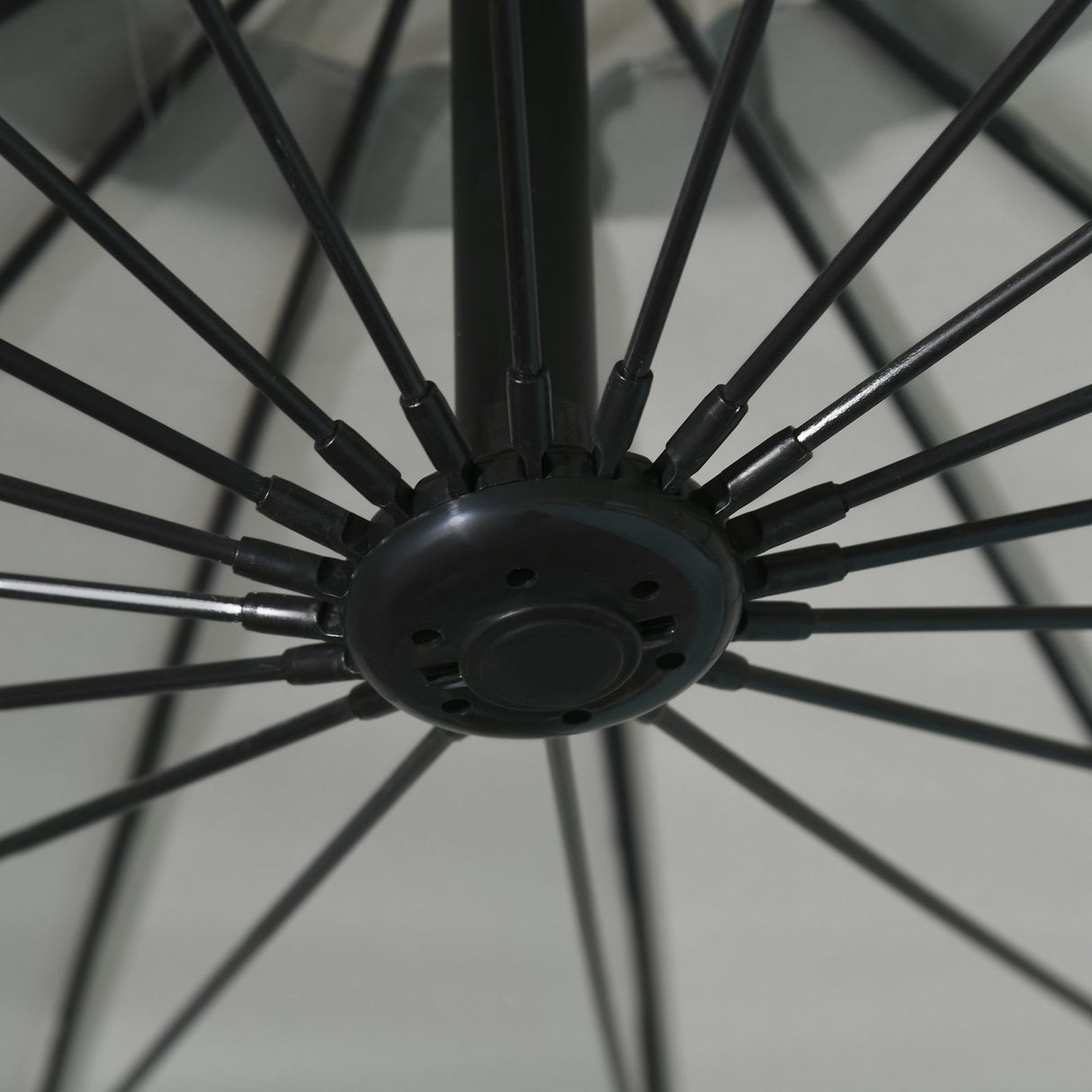 easycomfort easycomfort ombrellone decentrato da giardino 296cm ombrellone a braccio per esterni grigio con base a croce ean 8055776910888