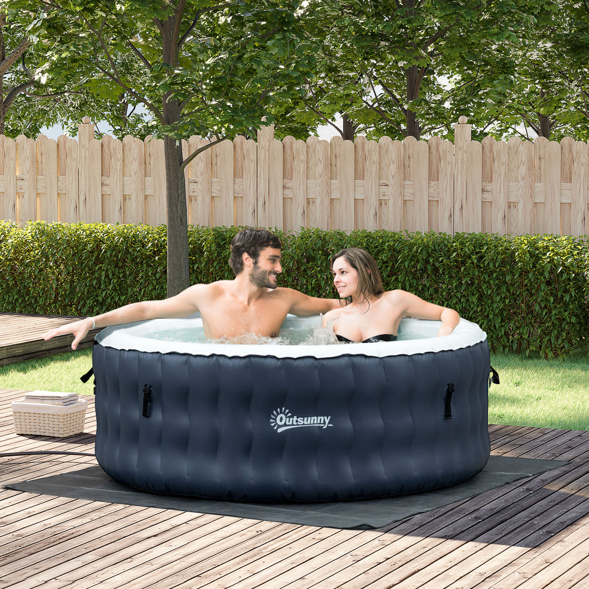 easycomfort easycomfort piscina idromassaggio gonfiabile e riscaldante fino 42 con 108 getti per 4 persone