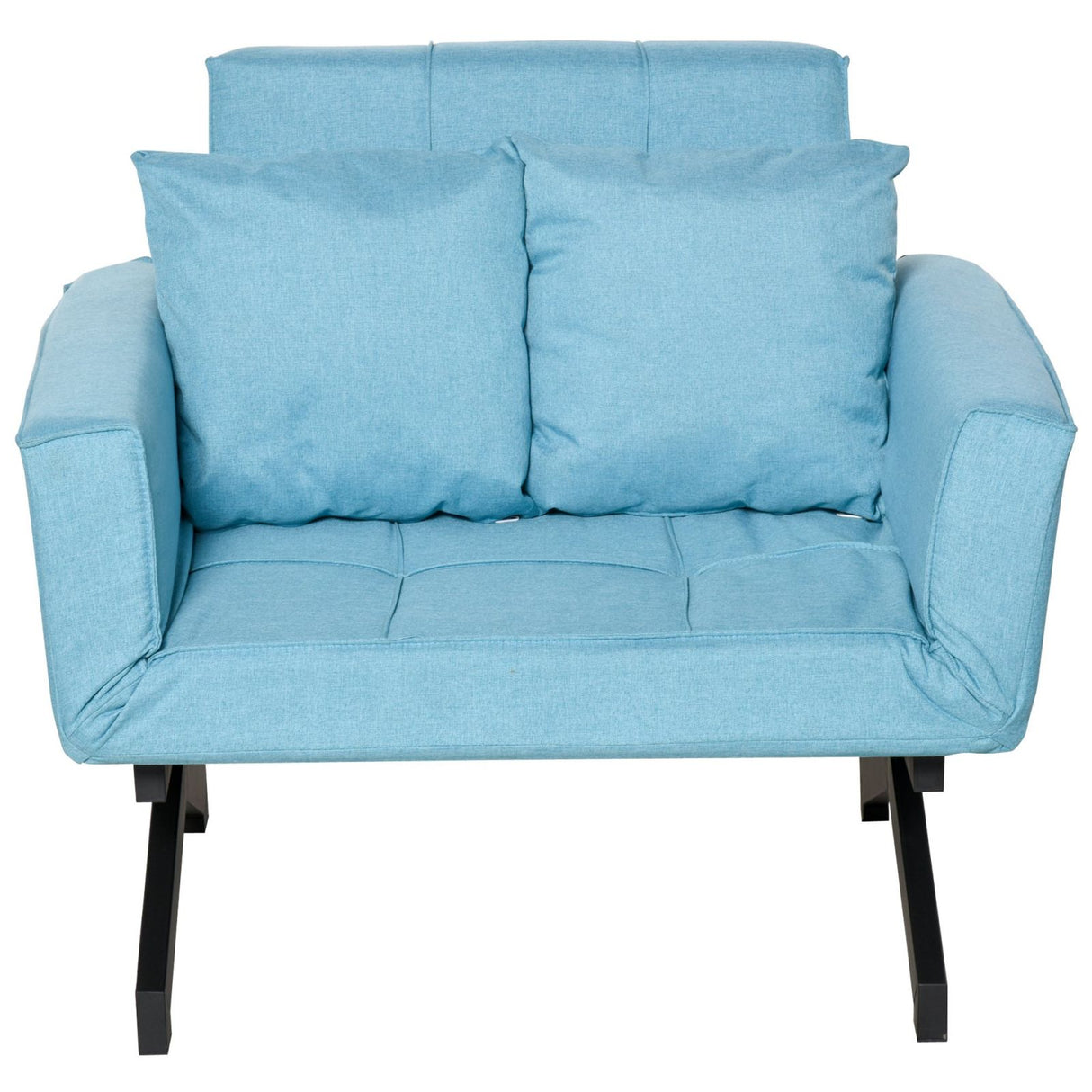 easycomfort easycomfort poltrona letto arredamento moderno per soggiorno e ufficio 87x69x69cm azzurro ean 8055776916279