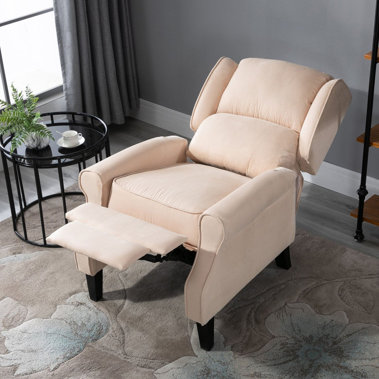 easycomfort easycomfort poltrona massaggiante in velluto beige 78x83x101cm ean 8055776913759