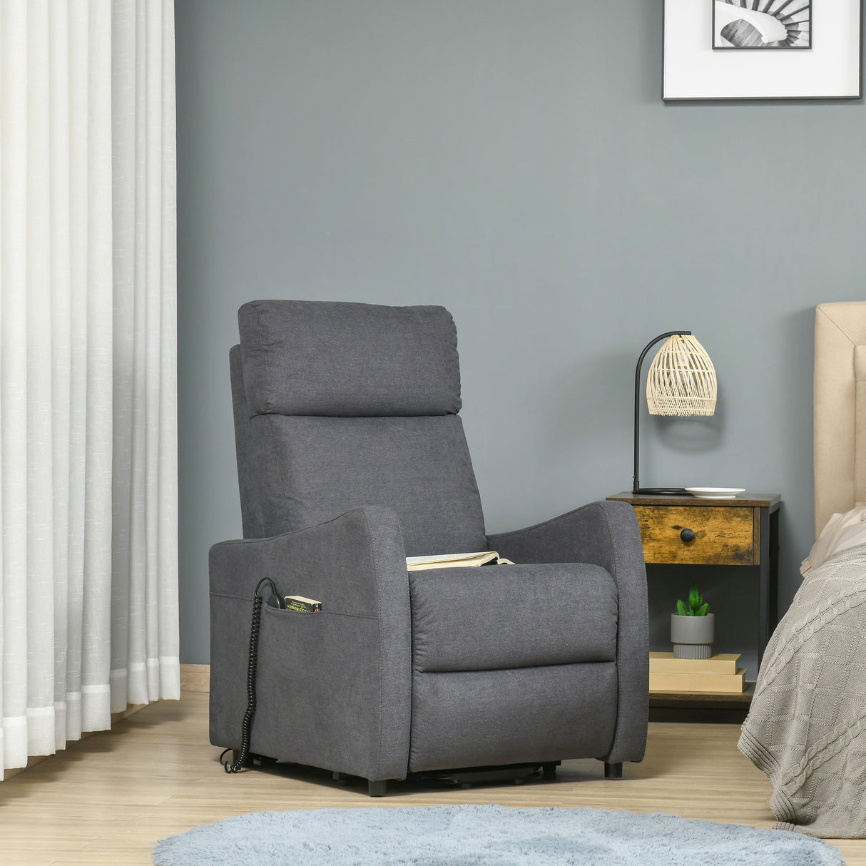 easycomfort easycomfort poltrona relax alzapersona elettrica con schienale reclinabile 140 e telecomando