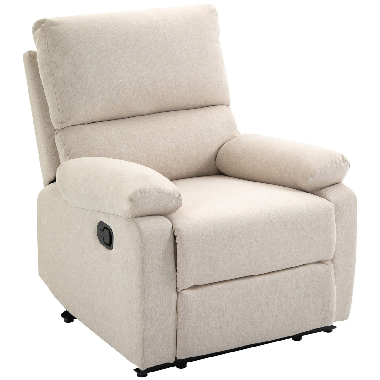 easycomfort easycomfort poltrona relax con schienale reclinabile manuale in tessuto beige ean 8055776911519