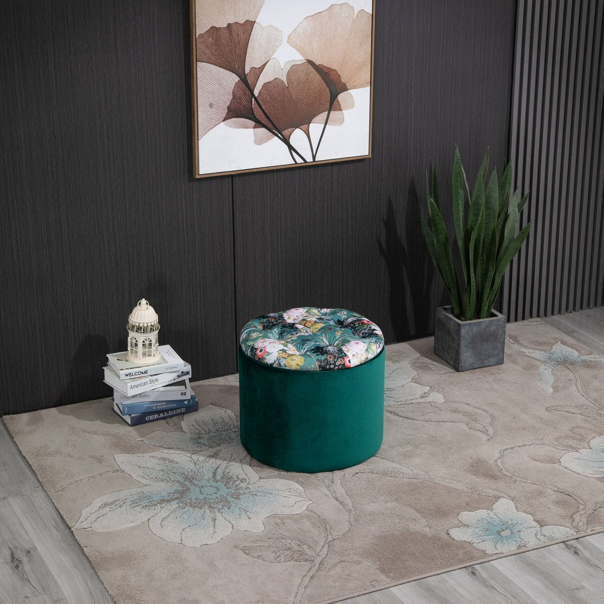 easycomfort easycomfort pouf contenitore poggiapiedi rotondo coperchio imbottito e trapuntato ean 8055776912462