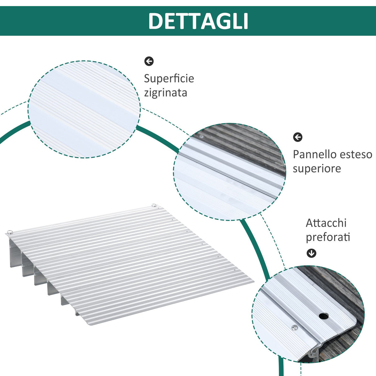 easycomfort easycomfort rampa sedia a rotelle lunghezza regolabile alluminio antiscivolo h15cm ean 8055776911915