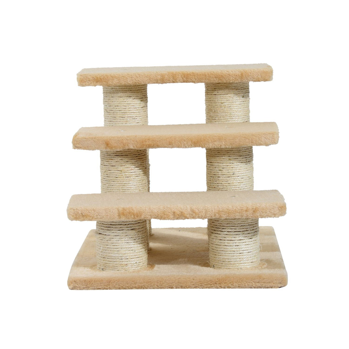 easycomfort easycomfort scaletta per gatti in legno e peluche beige 453534cm ean 8054111841924