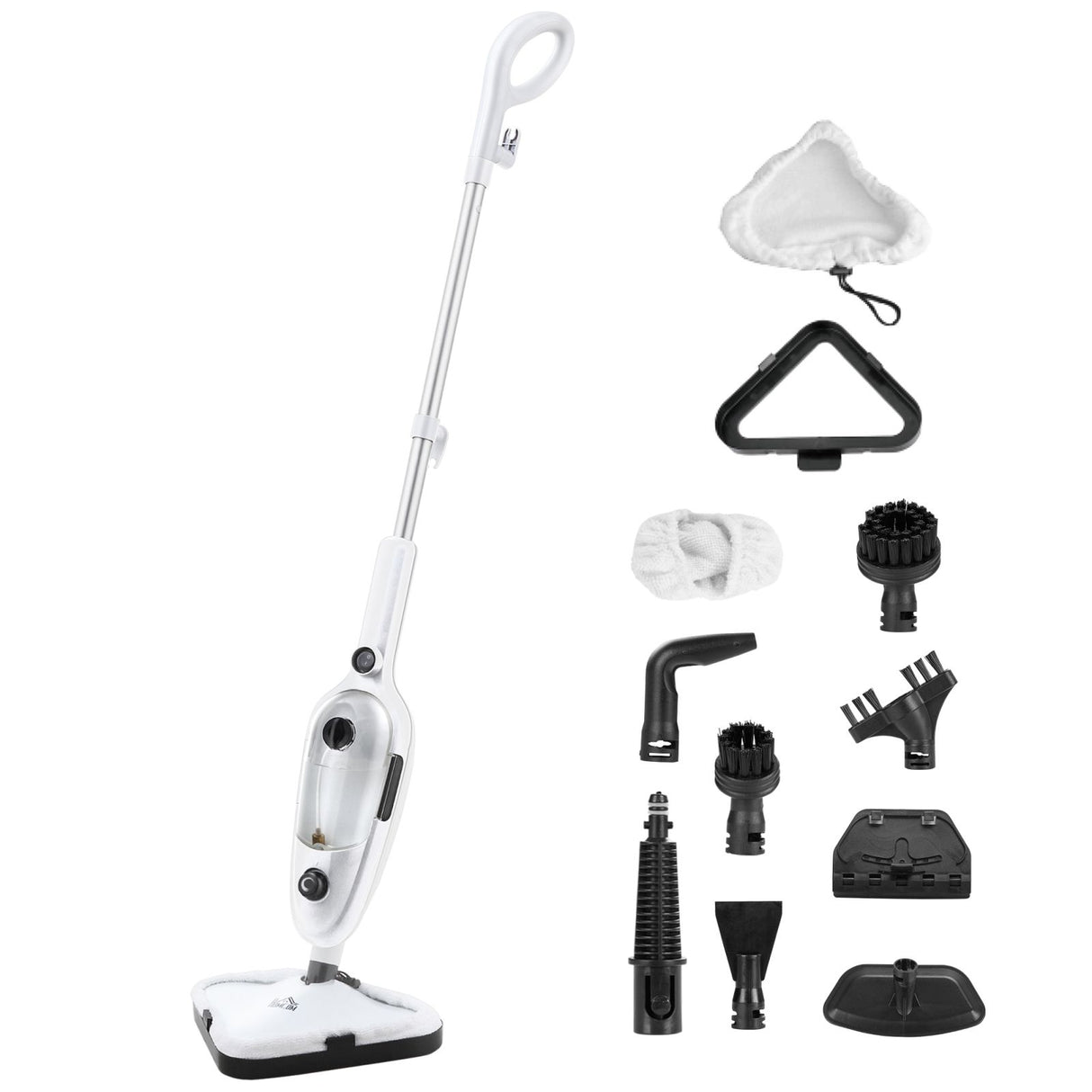 easycomfort easycomfort scopa a vapore elettrica con 11 accessori serbatoio 450 ml 1330 w bianca