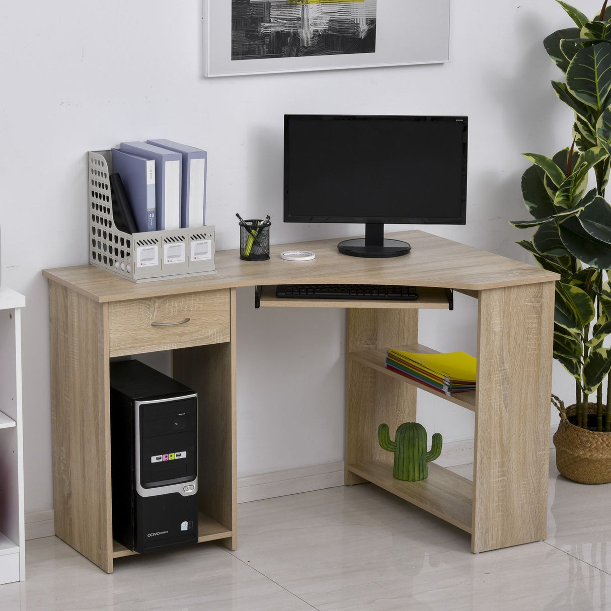 easycomfort easycomfort scrivania ad angolo per computer e pc per cameretta o ufficio in legno ean 8054111848503