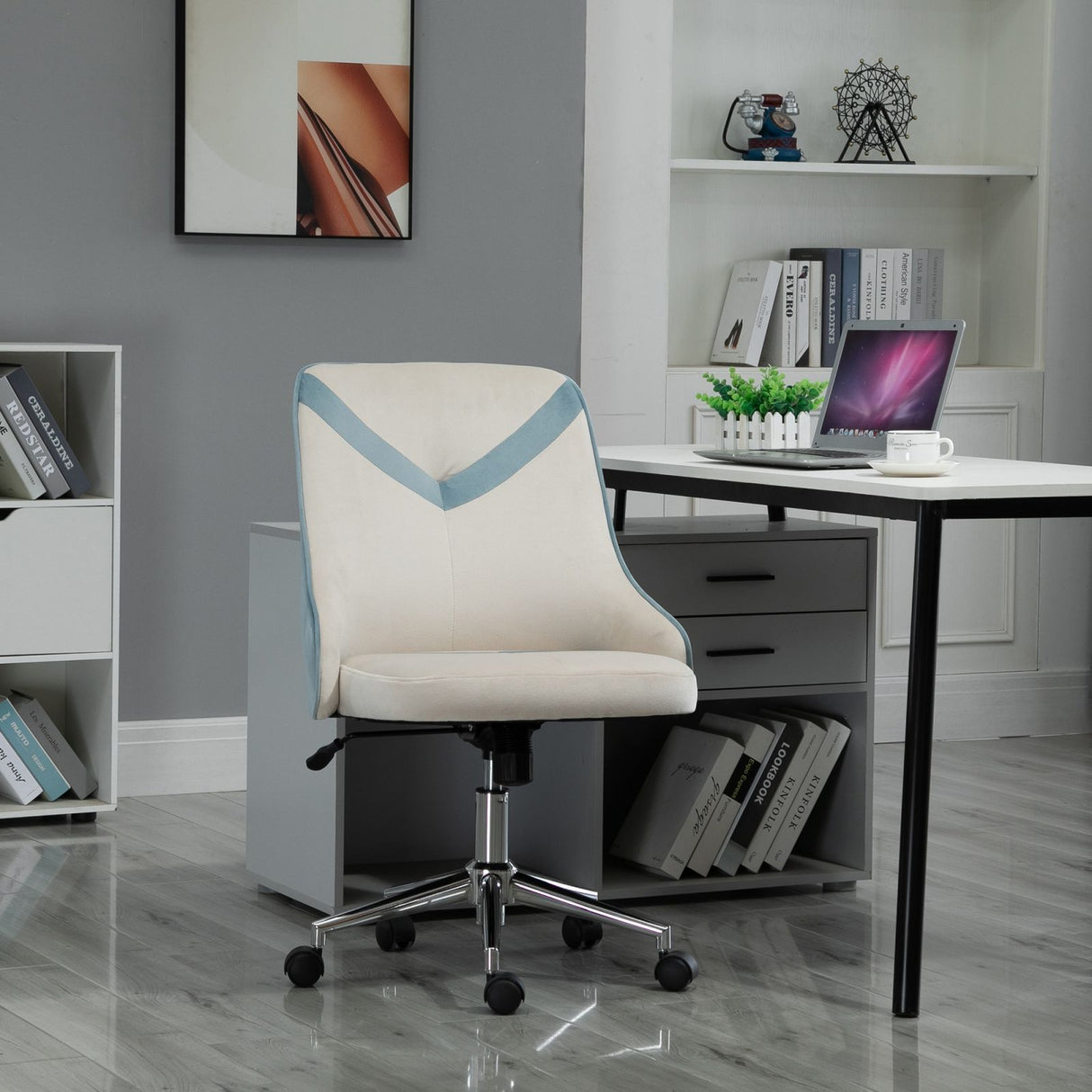 easycomfort easycomfort sedia ufficio girevole sedia da gaming basculante per ufficio e casa altezza regolabile beige ean 8055776911076