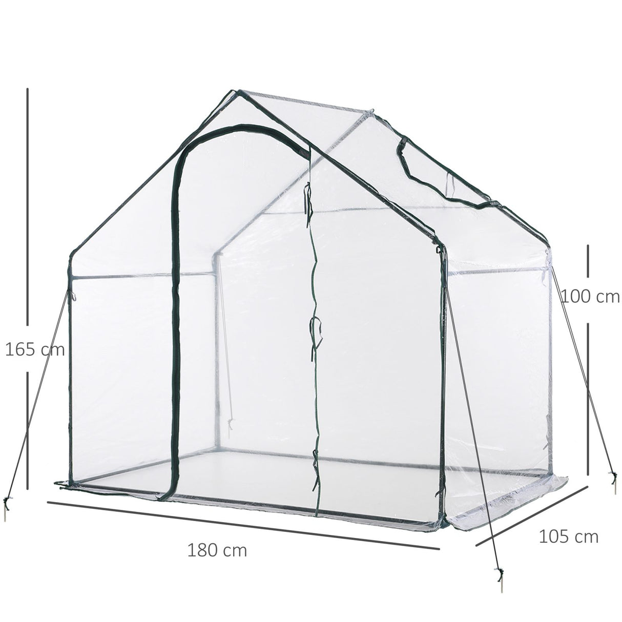 easycomfort easycomfort serra a casetta da giardino terrazzo balcone per orto piante trasparente in pvc ean 8054111840835