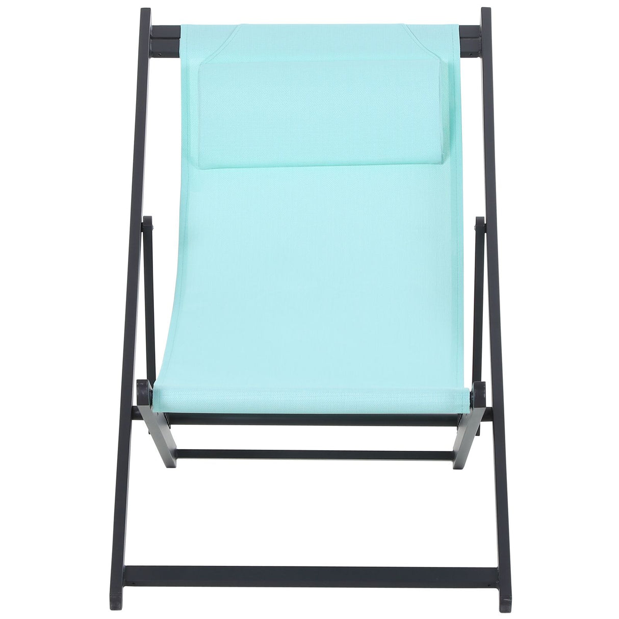 easycomfort easycomfort set 2 sedie sdraio pieghevoli in alluminio e texilene azzurro ean 8054144133683