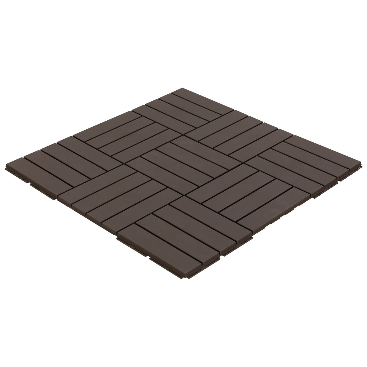 easycomfort easycomfort set 9 mattonelle a incastro per terrazzo 30x30x2cm 0 81 mq marrone ean 8054111844345