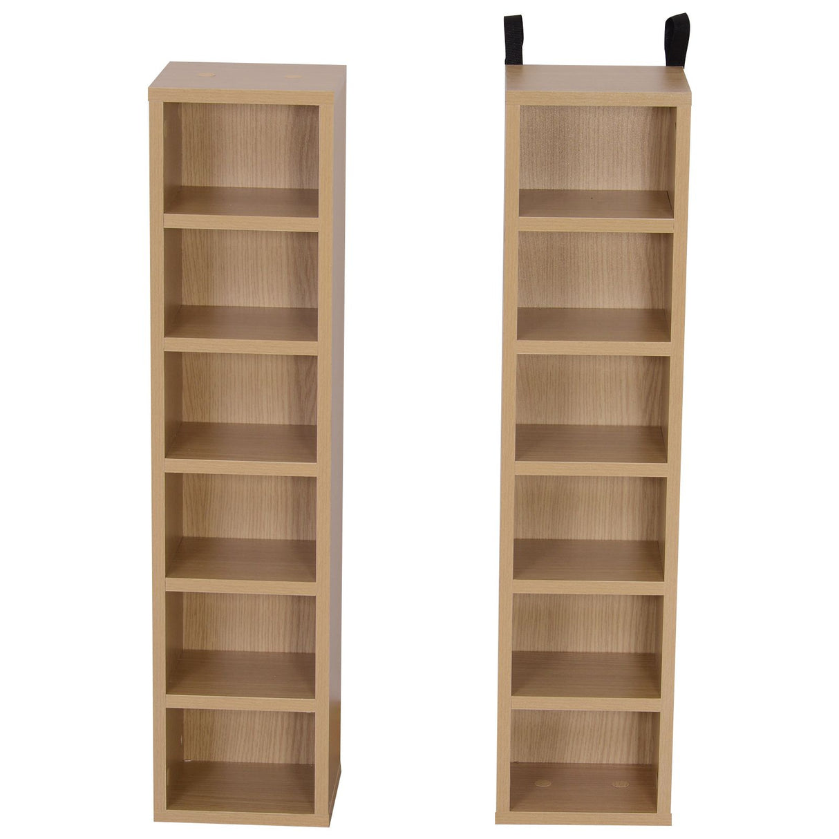 easycomfort easycomfort set di 2 scaffalature mobiletti 6 ripiani in legno mdf 21x19 2x88 3cm ean 8054111845175