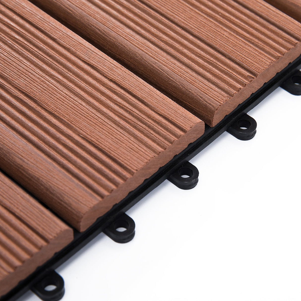 easycomfort easycomfort set piastrelle per esterno incastrabili per pavimentazione marrone 11 pezzi 30x30x2 2cm ean 8054111844871