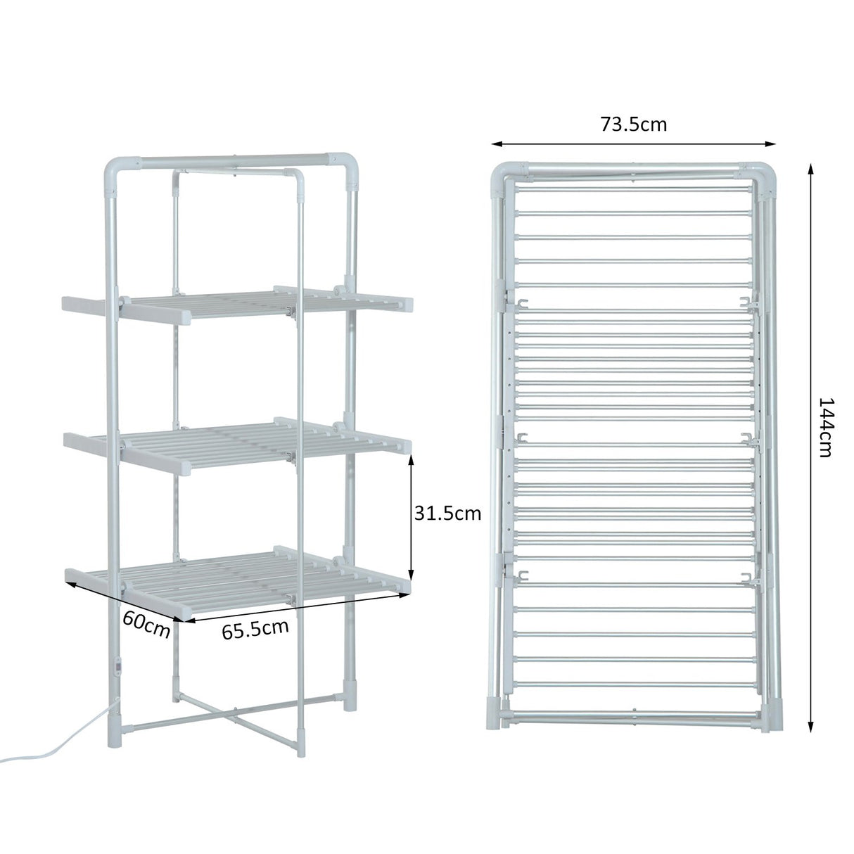 easycomfort easycomfort stendibiancheria verticale elettrico riscaldato 300w ean 8054144133072