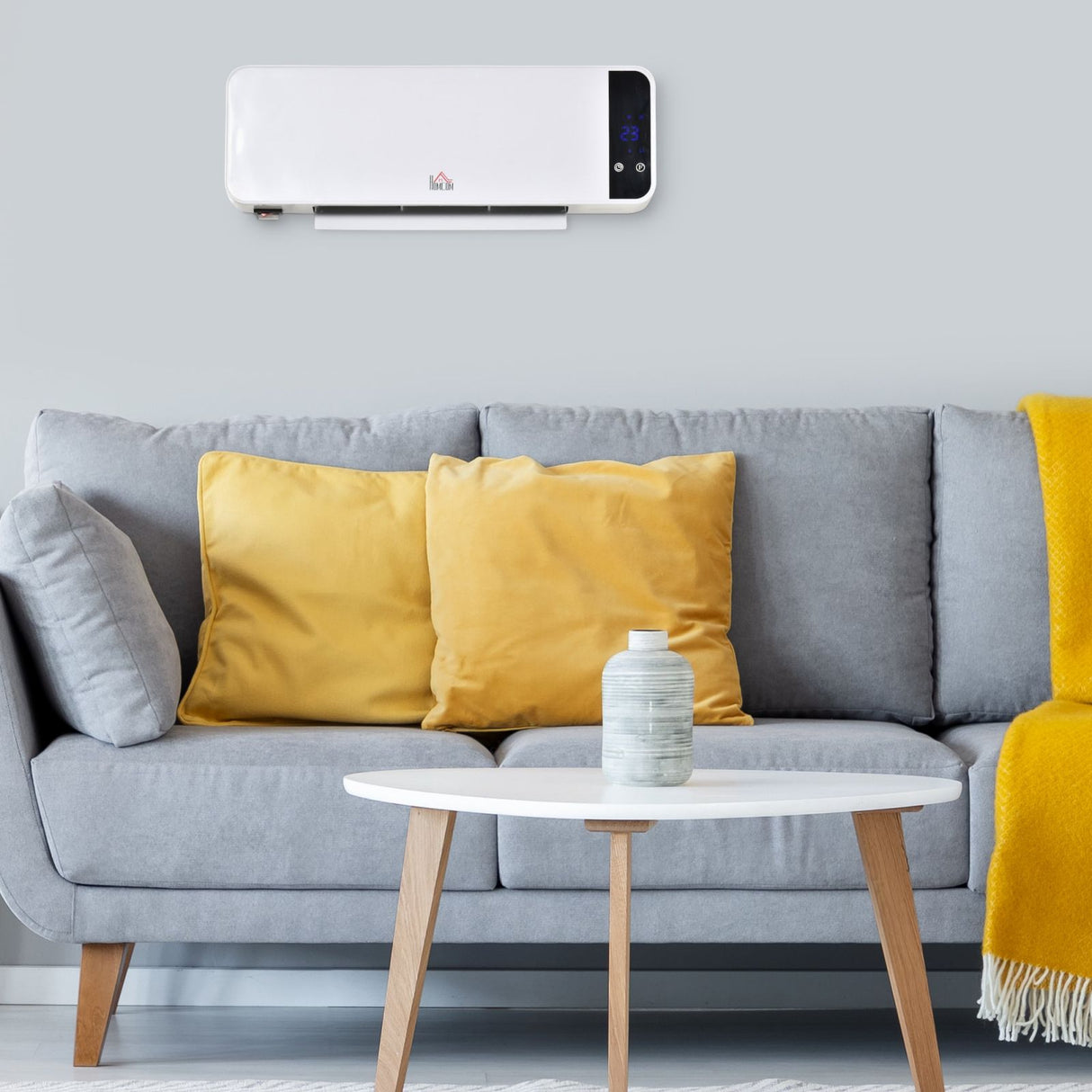 easycomfort easycomfort stufa elettrica da parete con telecomando temperatura regolabile e timer bianco 1