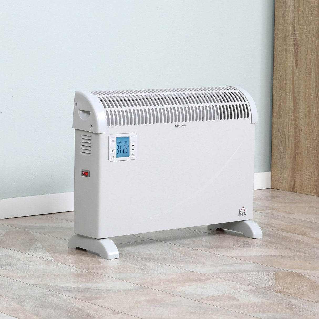 easycomfort easycomfort stufa elettrica termoventilatore da parete e da appoggio temperatura regolabile e timer 58 5x20x43cm bianco