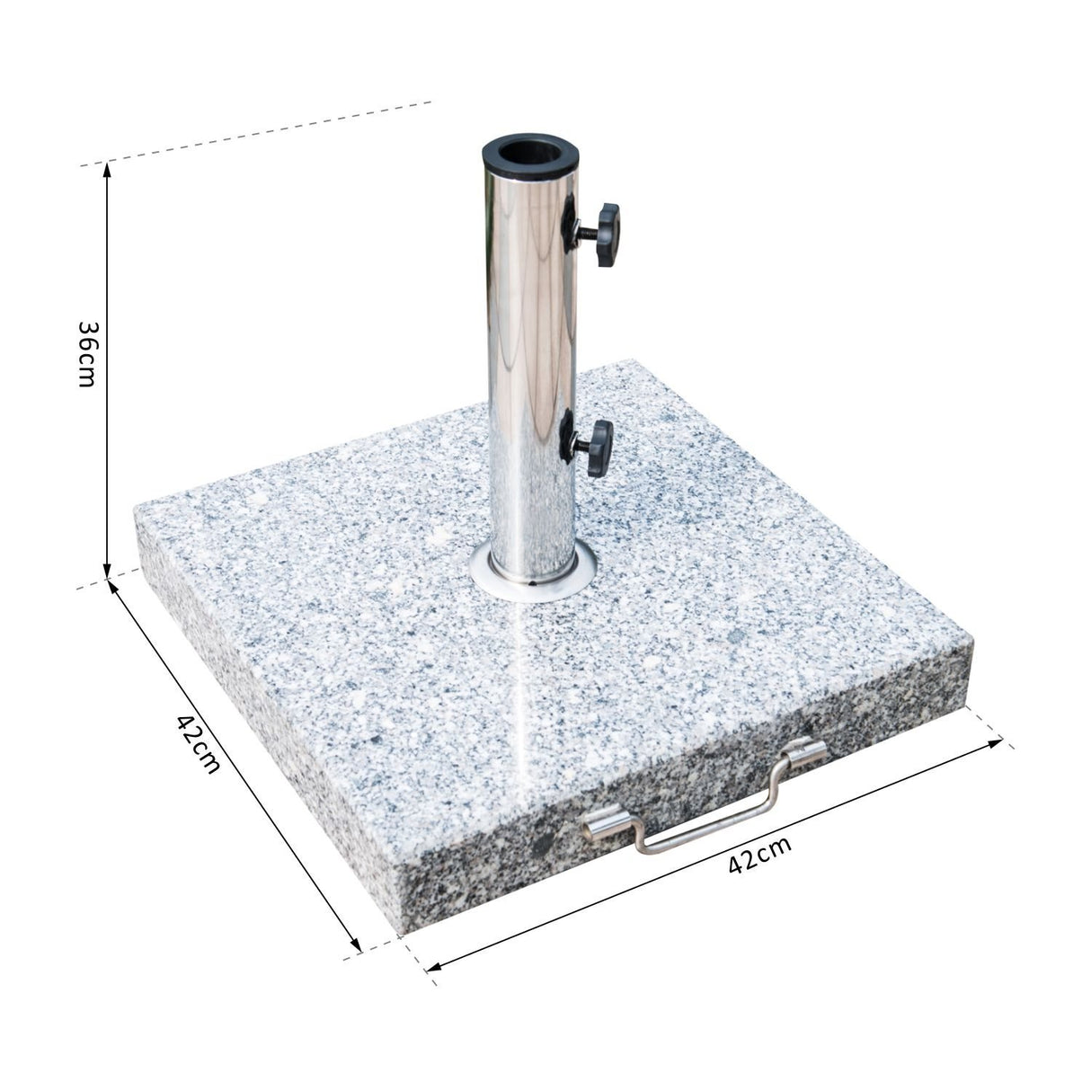 easycomfort easycomfort supporto base per ombrellone da giardino in marmo 29kg 42x42x36cm ean 8054144133249