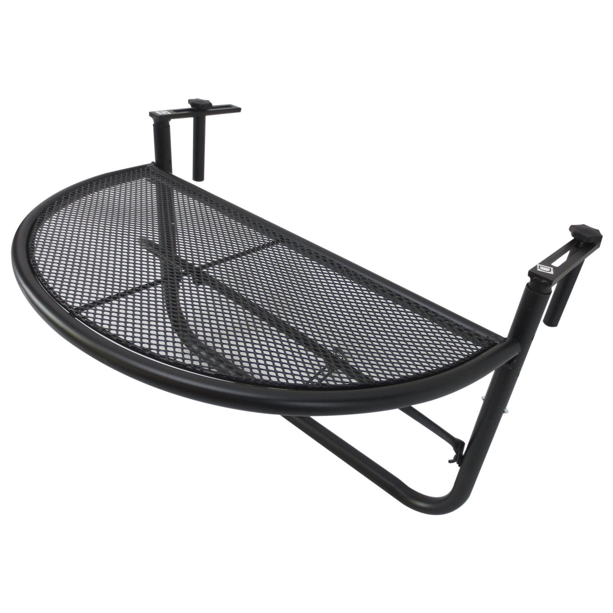 easycomfort easycomfort tavolino da appendere alla ringhiera del balcone regolabile in altezza ferro nero 60x45x50 cm ean 8054111846240