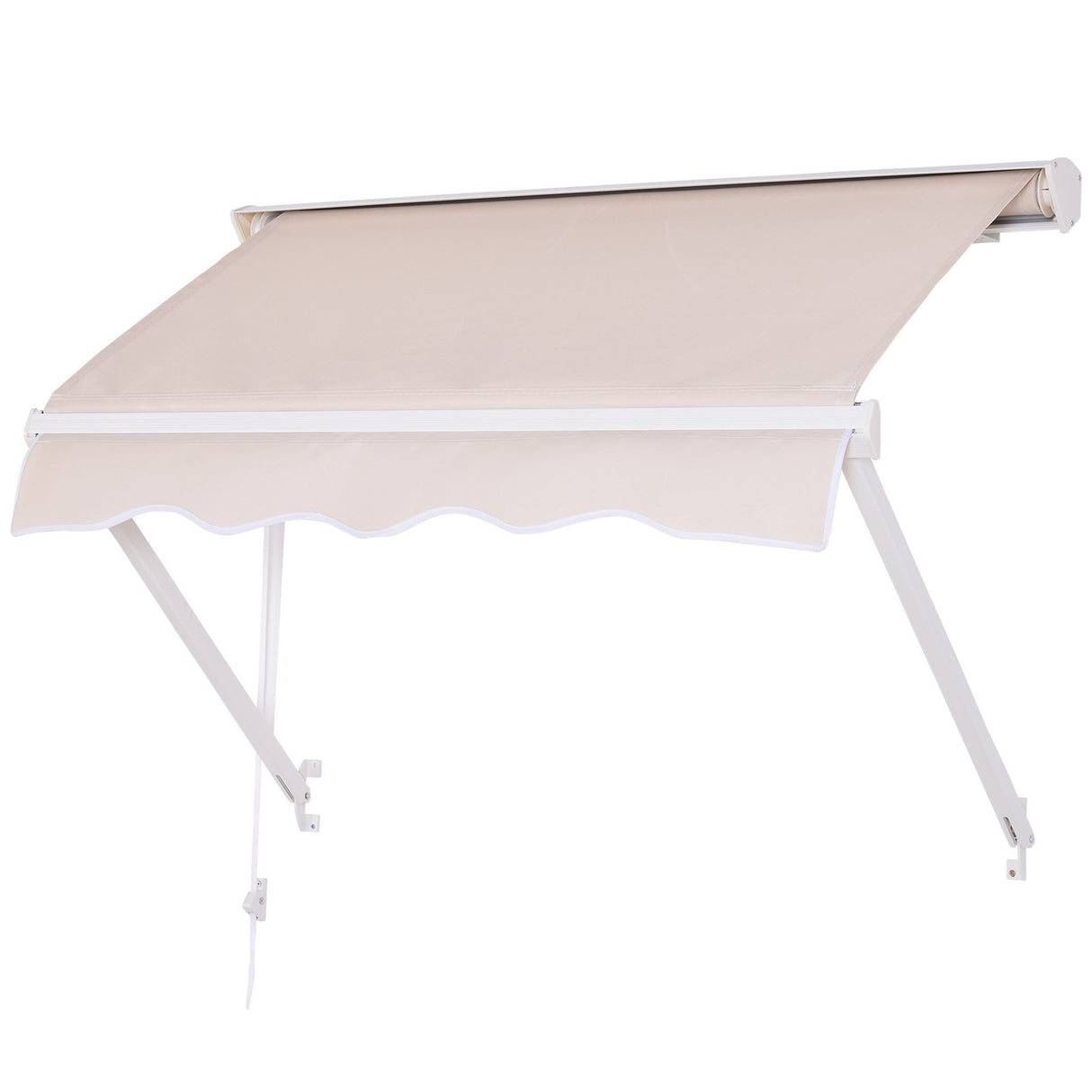 easycomfort easycomfort tenda da sole avvolgibile a caduta a parete per esterno in alluminio beige 70 x 120cm ean 8054144138053