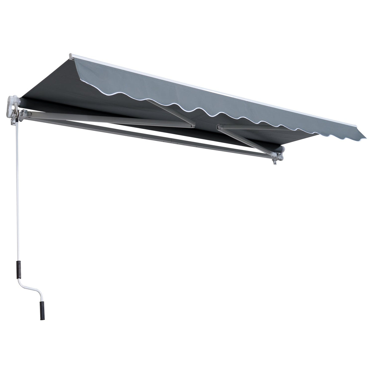 easycomfort easycomfort tenda da sole avvolgibile a parete in poliestere grigio 365x250cm ean 8055776910406