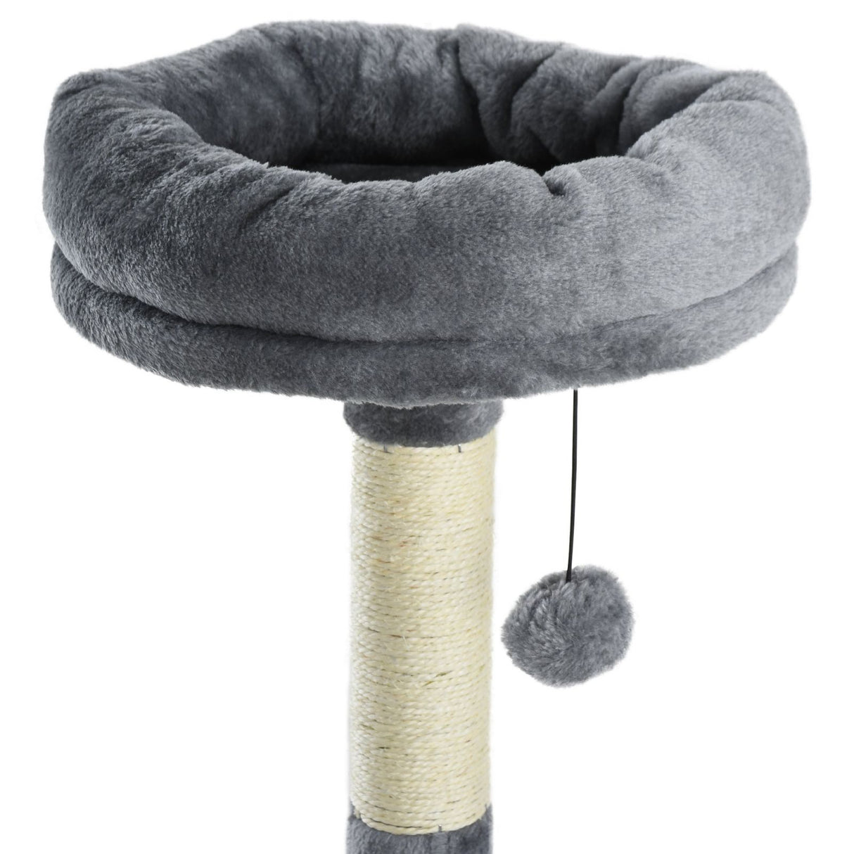 easycomfort easycomfort tiragraffi a colonna per gatti con 4 livelli cuccia lettini sospesi e pali in corda sisal grigio ean 8054144133553