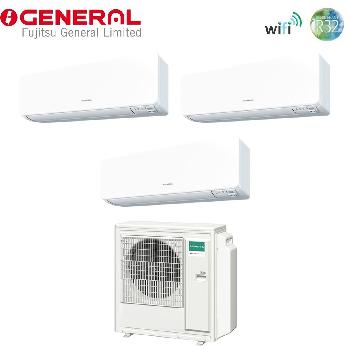 general fujitsu climatizzatore condizionatore general fujitsu trial split inverter serie kg 9914 con aohg30kbta4 r 32 wi fi optional 9000900014000