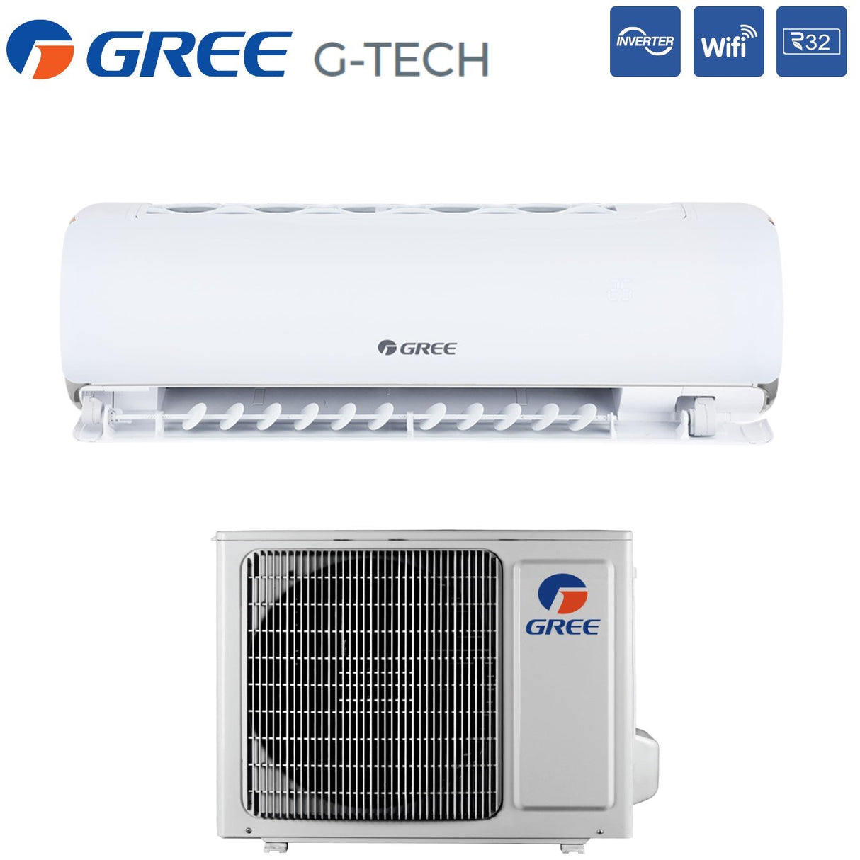 gree climatizzatore condizionatore gree inverter serie g tech 9000 btu gwh09aec k6dna1a r 32 wi fi integrato novita ean 8059657001924