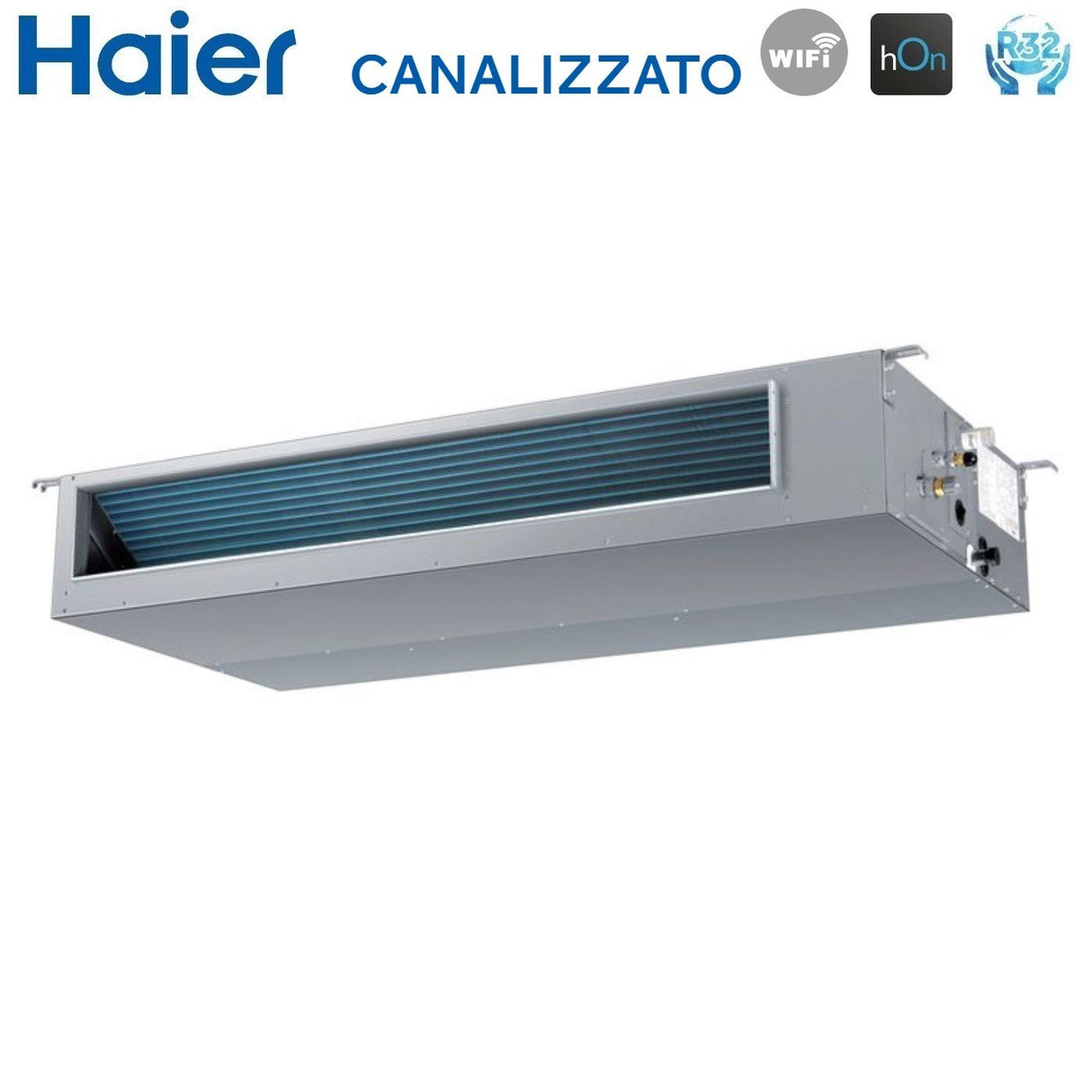 haier climatizzatore condizionatore haier inverter canalizzato canalizzabile media prevalenza 18000 btu ad50s2sm3fa r 32 wi fi optional nessun comando