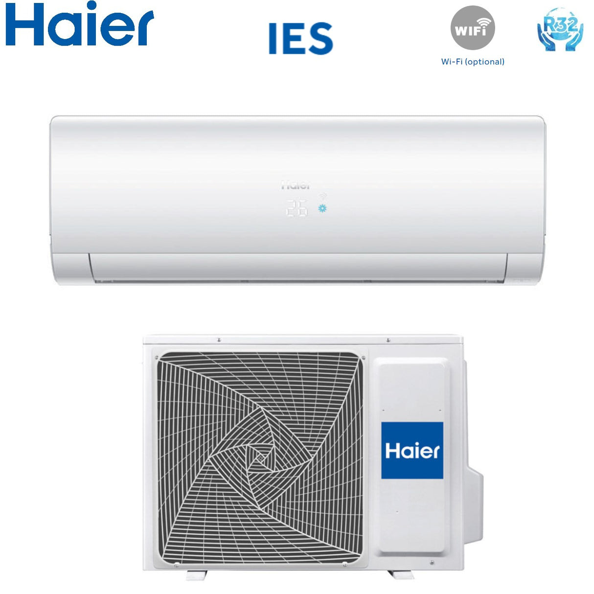 haier climatizzatore condizionatore haier inverter serie ies 15000 btu as42s2sf2fa wi fi optional r 32 ean 8059657009852
