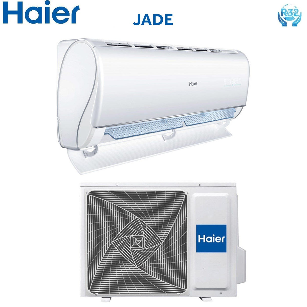 haier climatizzatore condizionatore haier inverter serie jade 18000 btu as50jdjhra w r 32 wi fi integrato novita ean 8059657004581