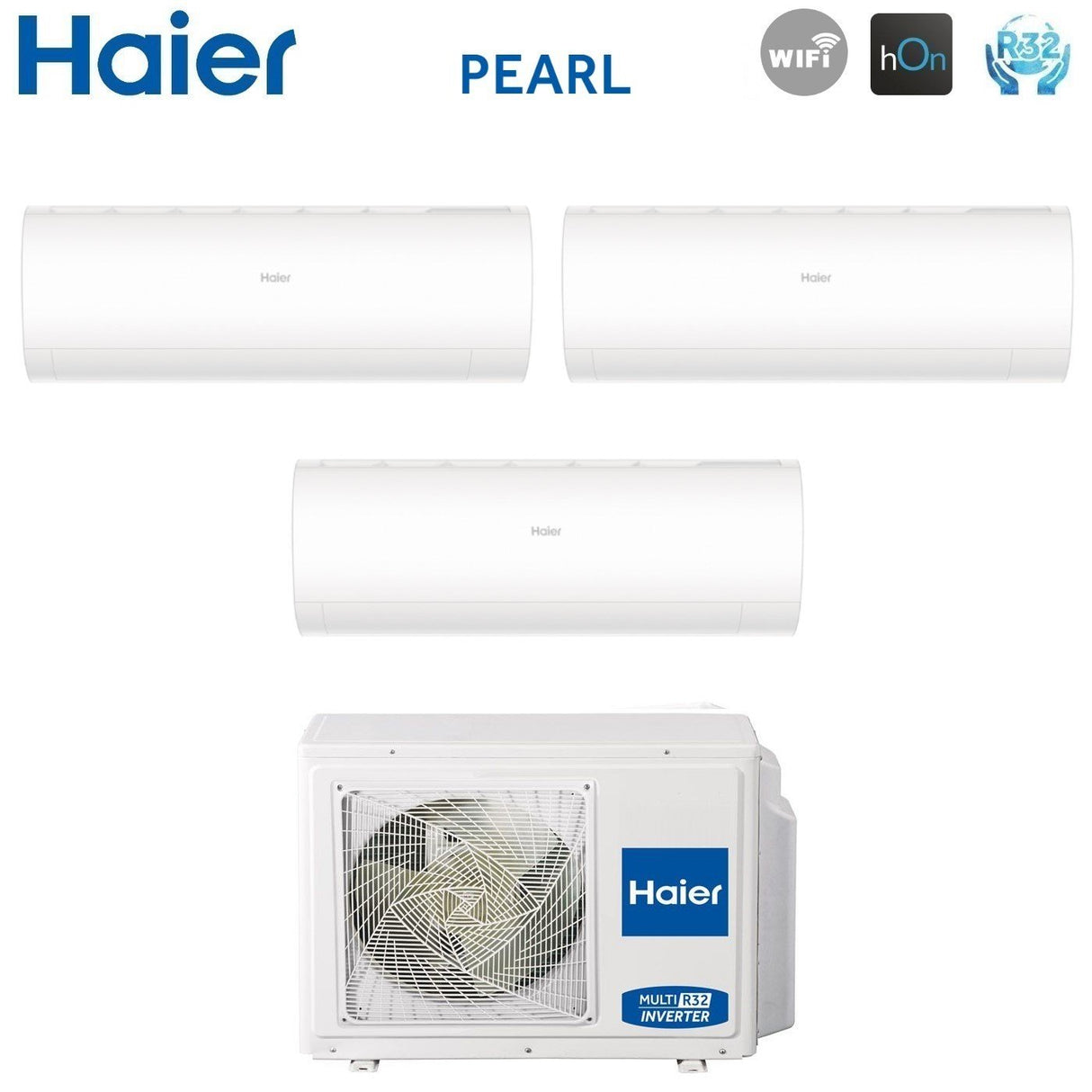 haier climatizzatore condizionatore haier trial split inverter serie pearl 779 con 3u55s2sr3fa r 32 wi fi integrato 700070009000 novita