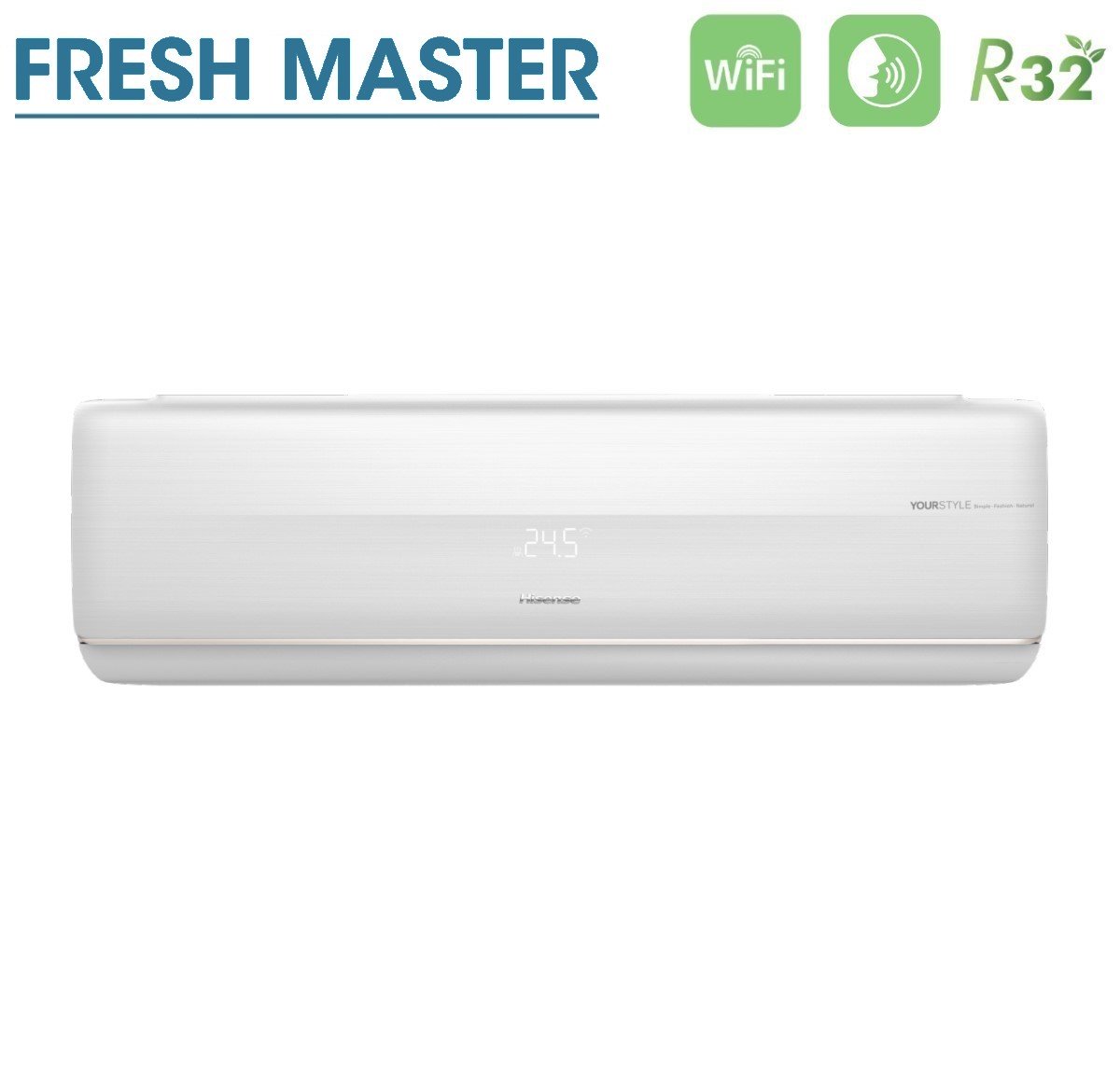 hisense climatizzatore condizionatore hisense inverter serie fresh master 9000 btu qf25xw00g r 32 wi fi integrato classe a novita