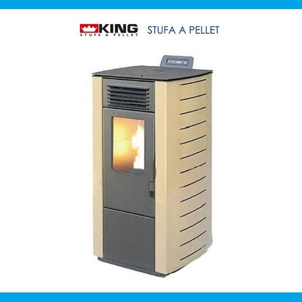 king stufa a pellet king 98 kw 9 sabbia per ambienti fino a 80 mq new
