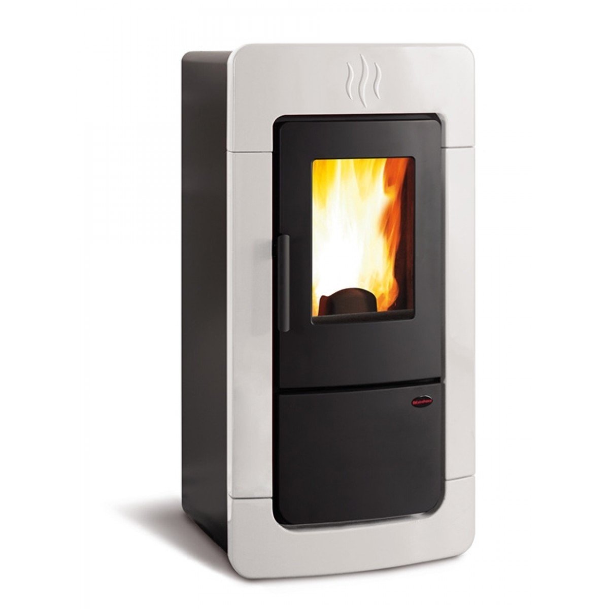 la nordica offerta termostufa a pellet la nordica extraflame modello diadema acs idro 284 kw colore bianco