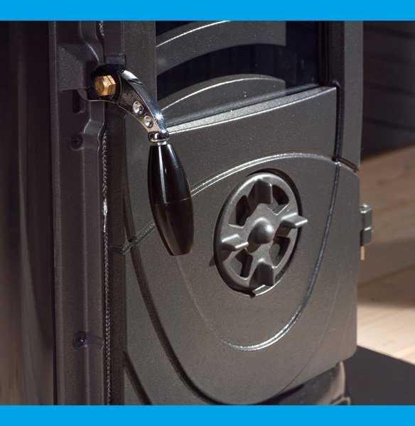 la nordica stufa a legna in acciaio e ghisa fuoco continuo la nordica extraflame mod super junior 5 kw nero