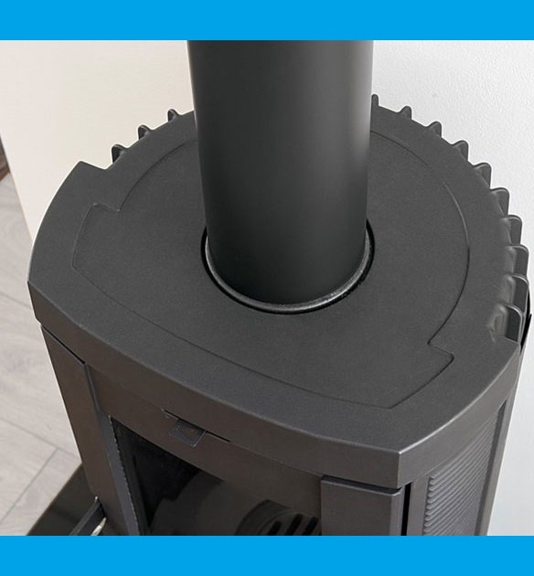 la nordica stufa a legna in ghisa smaltata la nordica extraflame mod candy 72 kw antracite