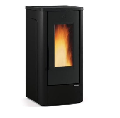 la nordica stufa a pellet canalizzata la nordica extraflame dahiana plus 30 100kw vari colori disponibili bordeaux
