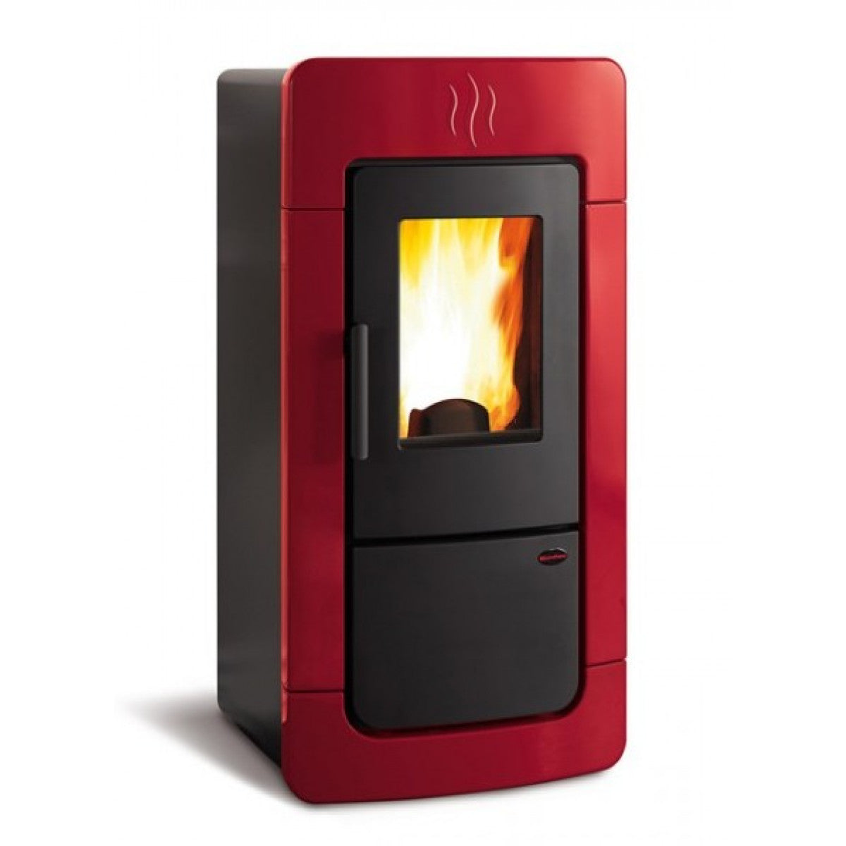 la nordica termostufa a pellet la nordica extraflame modello diadema acs idro 284 kw colore bordeaux ean 8055776918310